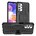 Anti-Rutsch Samsung Galaxy A23 Hybrid Hülle mit Ständer - Schwarz