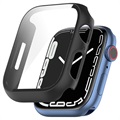 Apple Watch Series 9/8/7 Cover mit Panzerglas - 45mm - Schwarz